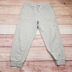 Zara Sweatpants Extra Large Mens Beige Joggers Lounge Drawstring Pockets Casual